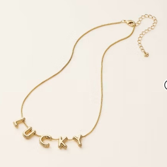 Kate Spade x Target limited edition Lucky Bubble Chain Goldtone Charm Necklace - Picture 1 of 10